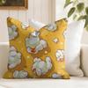 Classic Popcorn Cushion Cover Natural Linen Organic Fabric DoubleSided Printing Couch Pillow Covers Home Decor