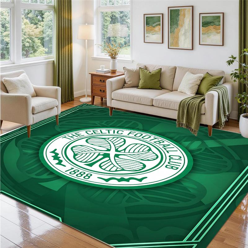 Kobercový design Celtic FC z křišťálového sametu Měkká dekorativní podložka do ložnice a předsíně