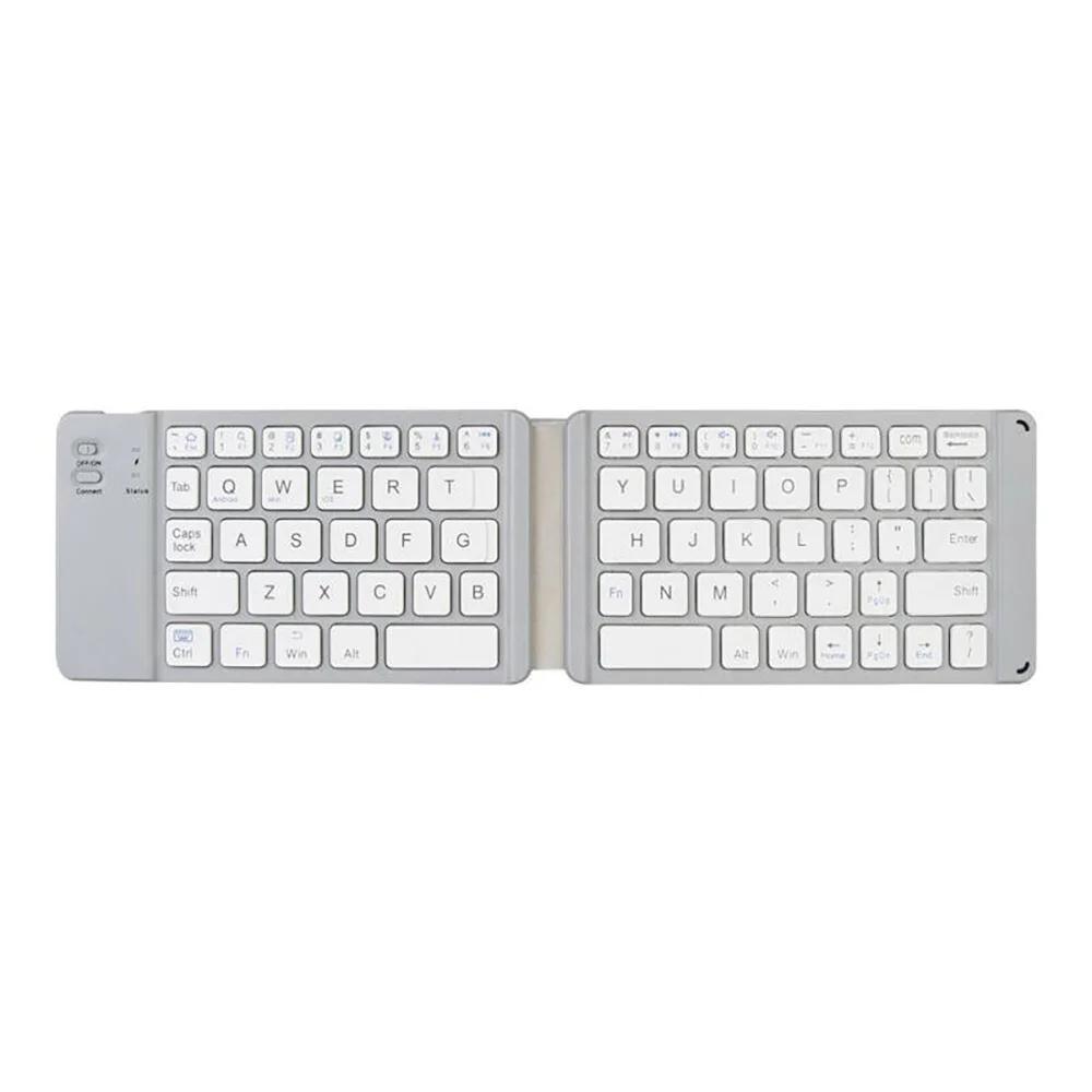Mini Folding Keyboard Rechargeable Bluetooth Wireless Keyboard for Ipad Tablet Phone Portable Foldable Bluetooth Keypad