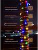 LED Solar Colorful Waterproof Outdoor String Lights for Courtyard, Balcony, and Garden Decoration