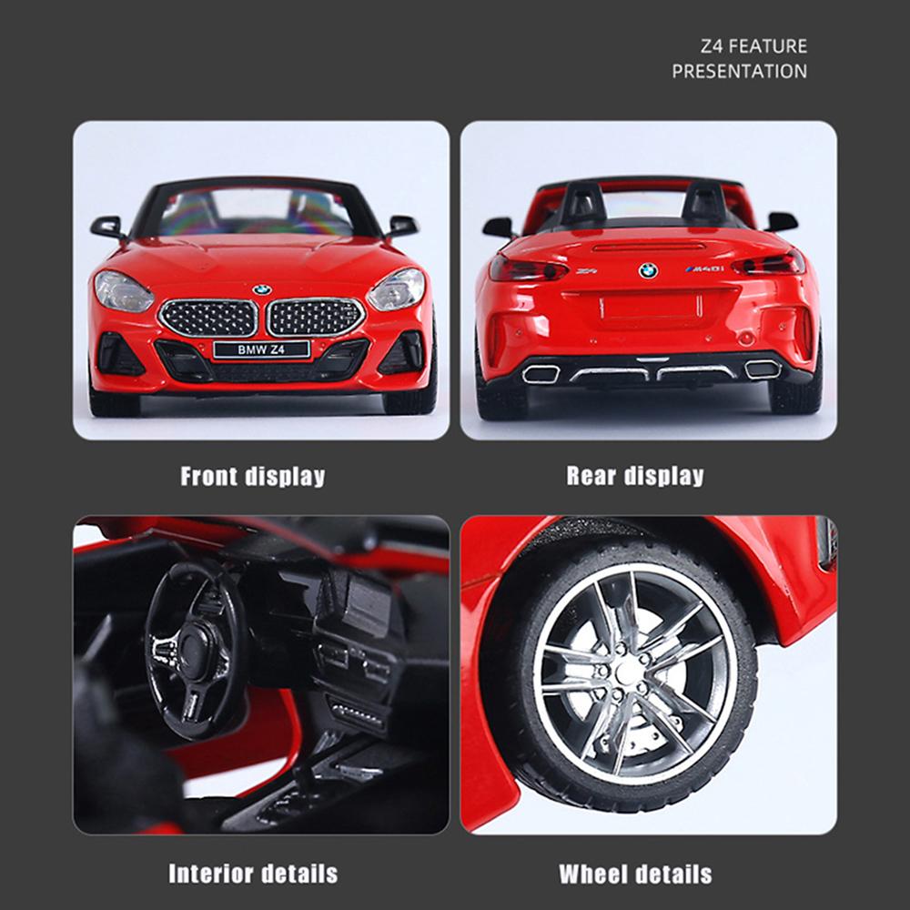 1/30 Scale BMW Z4 M40i Convertible Model Car Diecast Toy Vehicle Gift Collection