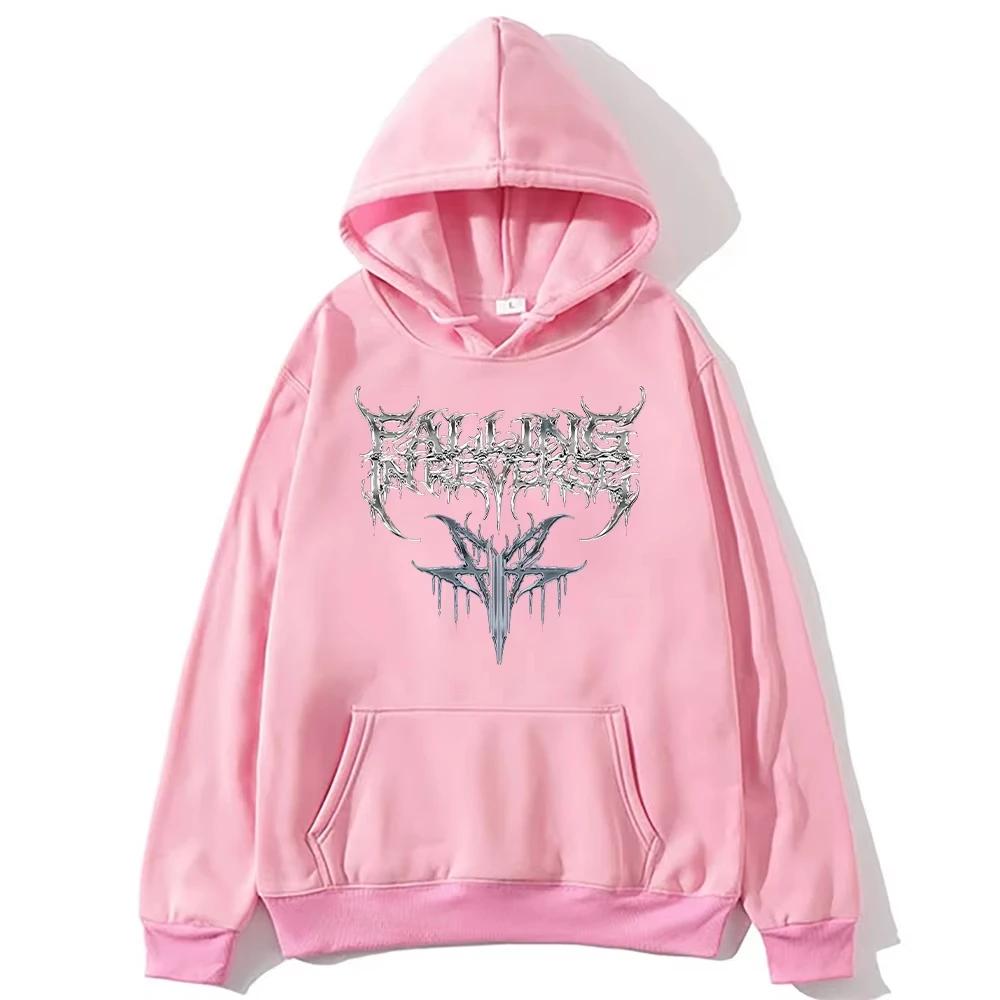 Sweat-shirts Polyvalents Musique de Groupe Mode Esthétique Pulls Unisexes Y2K Falling in Reverse Hoodies Mode Vintage