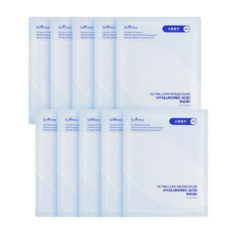 Isntree Ultra-Low Molecular Hyaluronic Acid Mask 10 Sheets