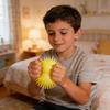 Cartoon Sausage Mouth Stress Ball Anxiety Relief Snowflake Long Hairs Big Eyes Ball Fidget Toy Hand Exercise Relaxation Ball with Hanging Ring