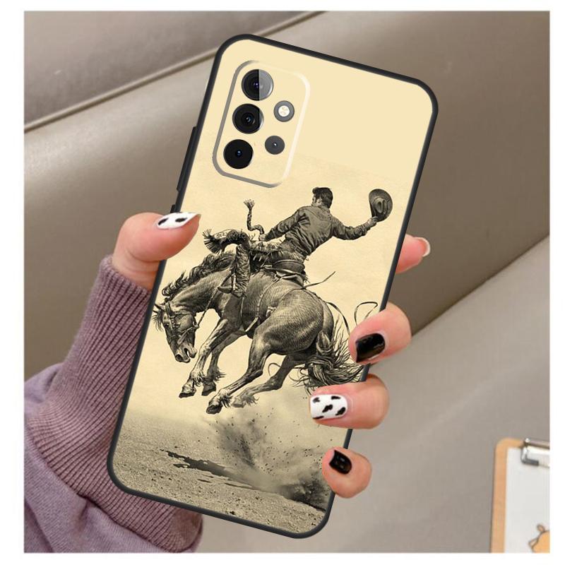 Cowboy Case For Samsung Galaxy A56 A16 A26 A36 A06 A52 A53 A33 A13 A34 A54 A14 A15 A35 A55 A22 A32