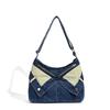 Denim Large Capacity Single Shoulder Crossbody Bag College Style College Student Bag Travel Fashion Versatile Commuting Toy Bag