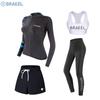 Womens UV Protection Rash Guard Set Surfing Diving Snorkeling Swimming With Long Sleeve Top Shorts Pants