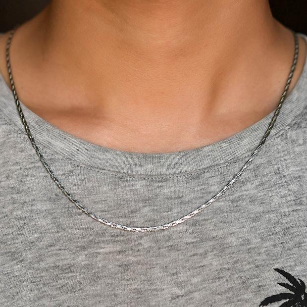 2mm Vintage Flat Chain Gold/Steel/Black/Rose Stainless Steel Necklace for Women And Man Jewelry Gifts