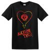 Alkaline Trio Punk Rock Totenkopf Herz T-Shirt Musikfan Grafik Band Shirt Schwarz