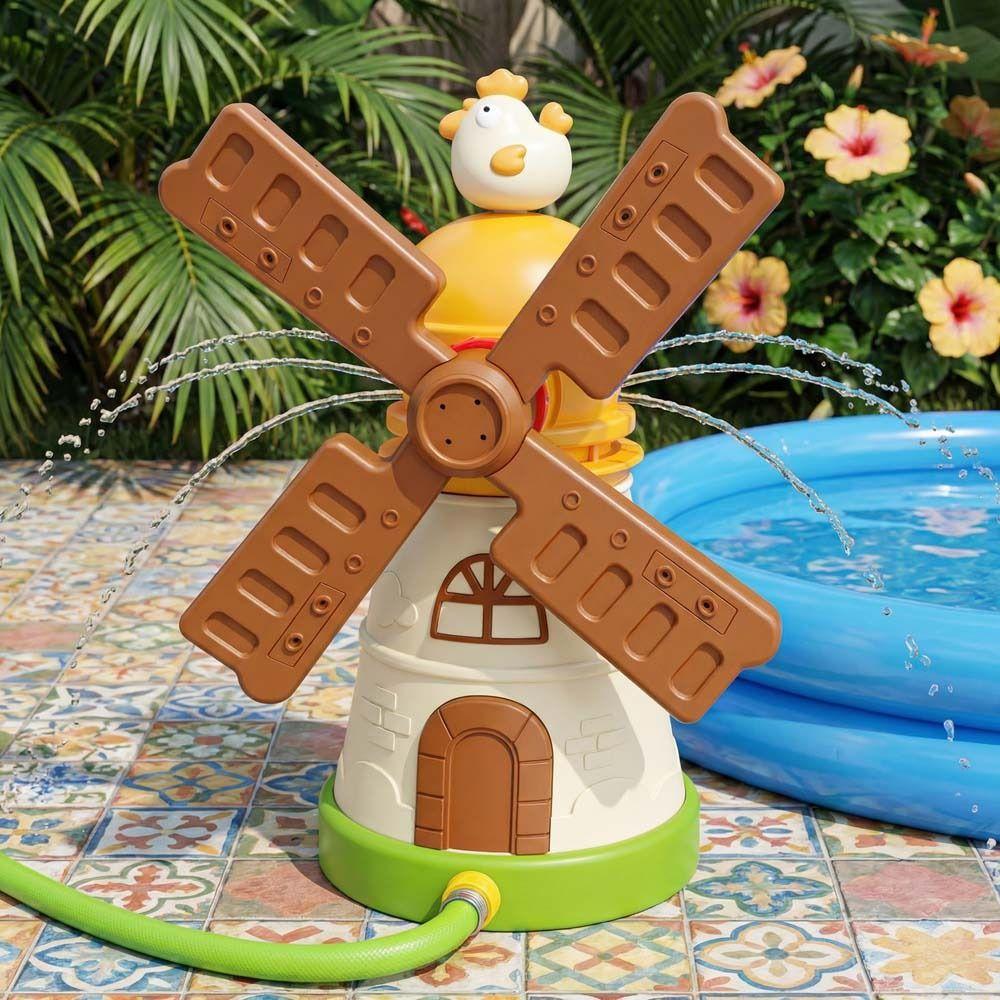 Multipurpose Windmill Sprinkler Interactive Children's Shower Toy  Beach Swimming Pool