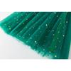 New Christmas Dress Stars Moon Strapless Dress Princess Mesh Shaggy Dress Children's Halter Dress Holiday Dress