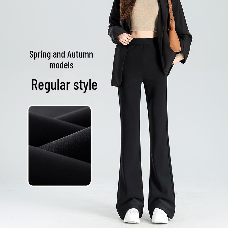 

Women s High Waist Black Non-stick Casual Flare Pants - Spring/Autumn 2026 Edition L (52.5-57.5 kg)