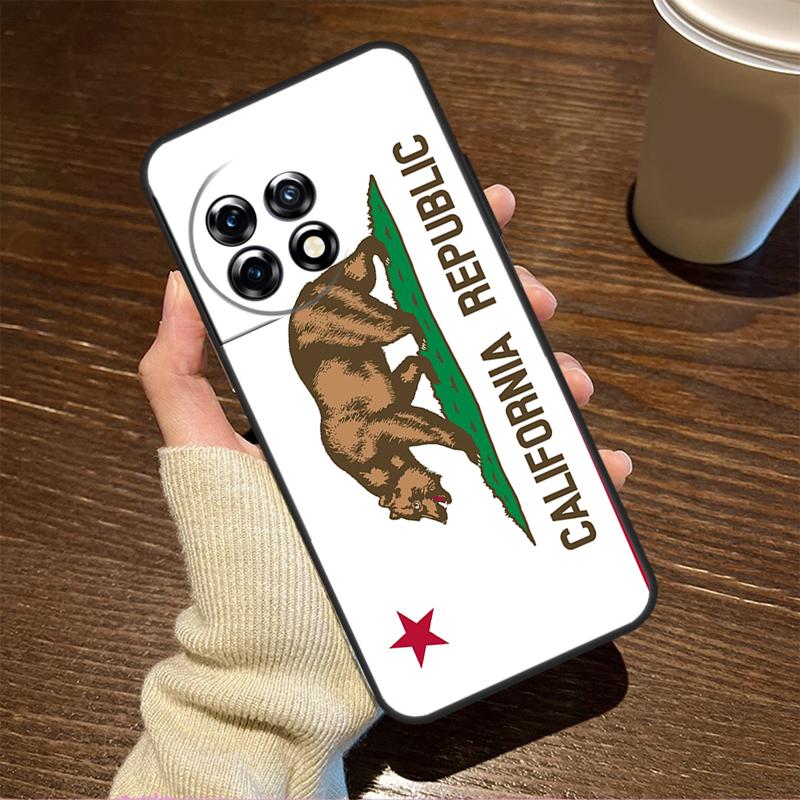 California Flag Case For OnePlus 15R 13R 12R 10R 8T 10T 13T 15 13 12 11 9 10 Pro Nord CE 5 4 3 2 Lite N20 N30