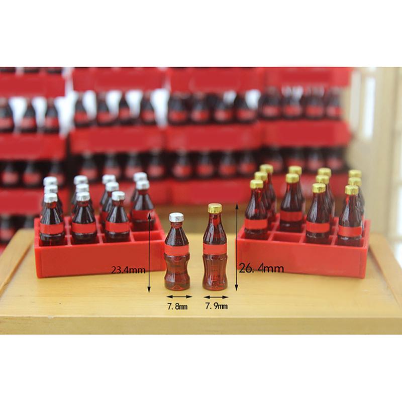 A Dozen Miniature Food Model Drink Dollhouse Miniature 1:12 Doll Accessories Toy