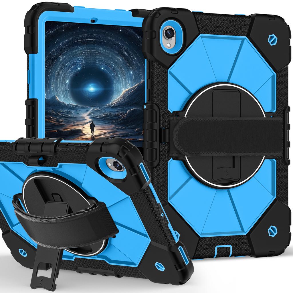 For Samsung Tab Case S11 S10 S9 FE A11 A9 Plus A7 Lite Tablet Stand Case Thick Shockproof with Rotating Strap Kickstand Cover