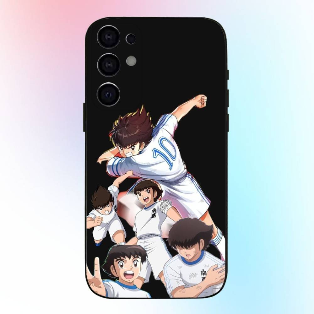 Anime C-captain T-tsubasa Phone Case For Samsung S25,S24,S21,S22,S23,S30,Ultra,S20,Plus,Fe,Lite,Note,10,9,5G Black Cover