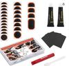 Bicycle Tire Repair Kit with Cold Patch, Glue, and Lever Tools