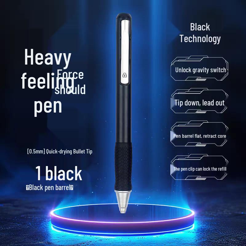 Universal Gravity Induction Quick-Dry Pen 0.5 - Student-Friendly, Drop-Resistant 0.5mm
