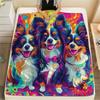 Manta de Franela con Patrón Papillon, Alta Calidad, Cómoda para Todas las Estaciones, Decoración del Hogar, Calidez y Confort, Perfecta para Regalos.