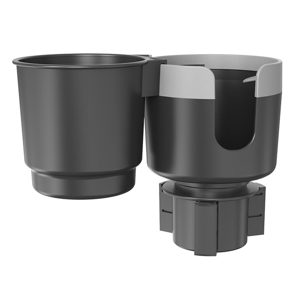 Car Center Console Organizer With Cup Holders And Detachable Storage Container Space Saving Plastic Construction