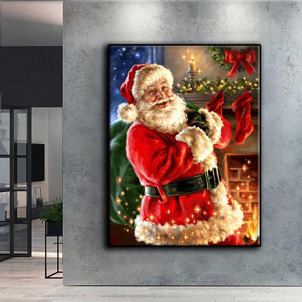 Full 5D Diy Diamond Painting Christmas Tree Santa Snowman 5D Diamond Painting