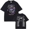 Band Ghost Skeletour Welttournee 2025 Grafik T-Shirt Herrenbekleidung Harajuku Gothic Retro T-Shirts Lässiges Gemütliches Übergroßes T-Shirt