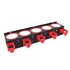 Spray Bottle Storage Rack Wall Mounted Garage Bottle Organizer with 5 Plastic Hanging Hooks