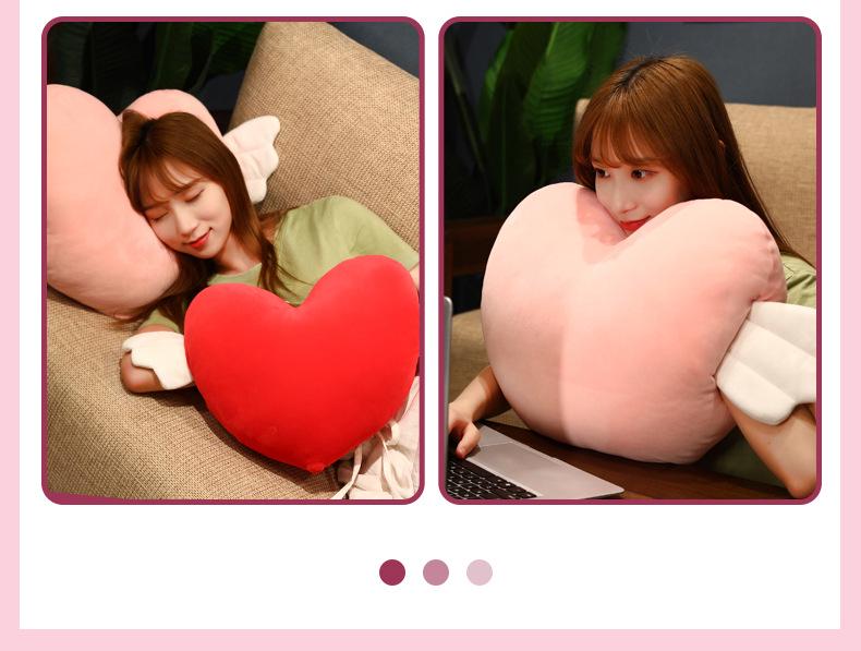 Creative Angel Heart Hand Warmer Plush Hug Doll - Perfect for Love Confession, Christmas, and Playtime