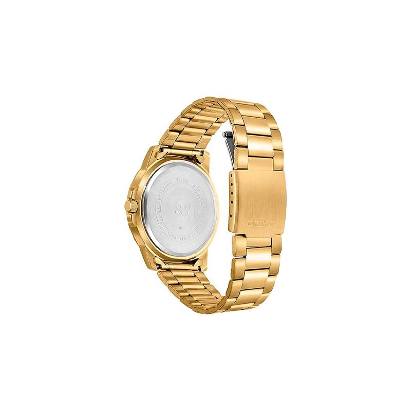 Casio STANDARD Series Casual Fashion Trend Quartz Movement Stainless Steel Strap Japanese and Korean Watch Men's Watch Black Dial MTP-VD200G-1B