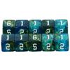 D6 Polyhedral Dice Set 10pcs 6 Sided Digital Dices Table Board Game for Bar Club Party Accessories