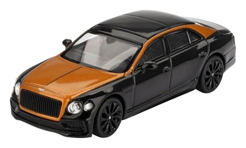 Sunrich MINI GT Bentley Flying Spur Neptune Orange Finished Model 1/64 Flame/Onyx (Right-Hand Drive) MGT00991-R