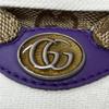 Pristine GUCCI Low Cut Sneakers Screener Beige GG Canvas Mens 6 812638 Used