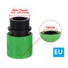 2 Sets EU/US Standard 3/4" Male & Female Thread Quick Joint 16mm Fast Connection Garden Irrigation Car Washing Pet Bathing Joint