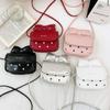 Girl Mini Shoulder Bag With Butterfly Bow Design For Daily Use