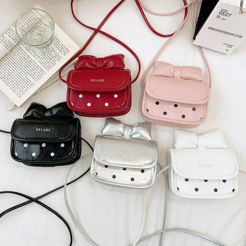 Girl Mini Shoulder Bag With Butterfly Bow Design For Daily Use