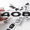 2026 Heißer Autoaufkleber 1 Stück 3D ABS Auto Buchstabe Emblem Aufkleber Auto Karosserie Kofferraum Dekorativer Aufkleber für Peugeot 508L 508 408 5008 4008 A