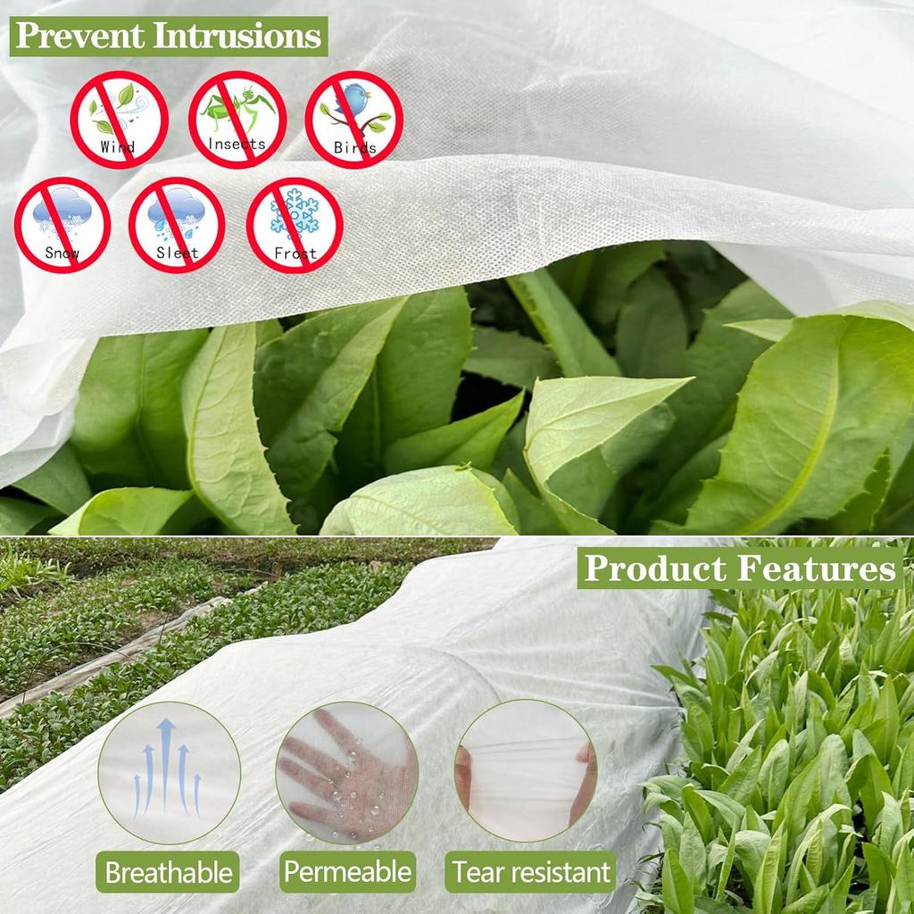 Thickened Plant Antifreeze Blanket: Winter Vegetable Cold Protection Non-Woven Fabric