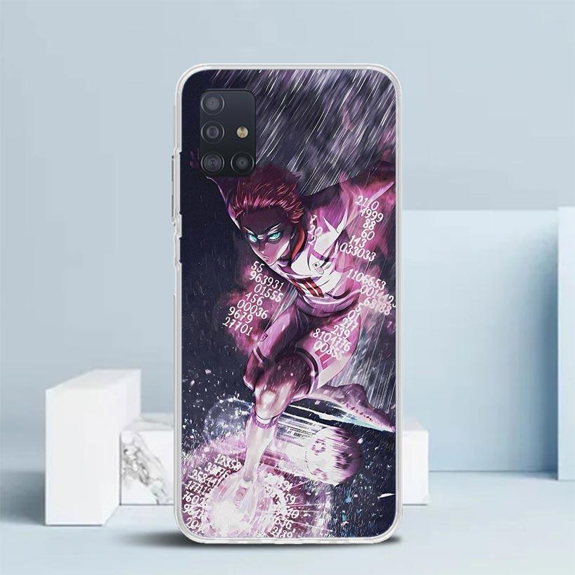 Blue Lock Shidou Ryusei Soft Cover for Samsung Galaxy A12 A22 A32 A52 A72 A02S Phone Case Note 20 Ultra 10 S10 Plus A51 A71 A50S