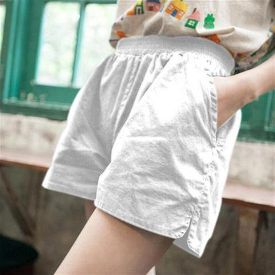 Women's High Waist Cotton Casual Korean Style Wide Leg Shorts - Trendy Summer Sports Hot Pants