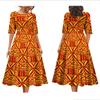 2025 Women's Dress Summer Short Sleeve High Quality Dress Soft Fabric Art Maxi Summer Polynesian Custom Maxi Dress