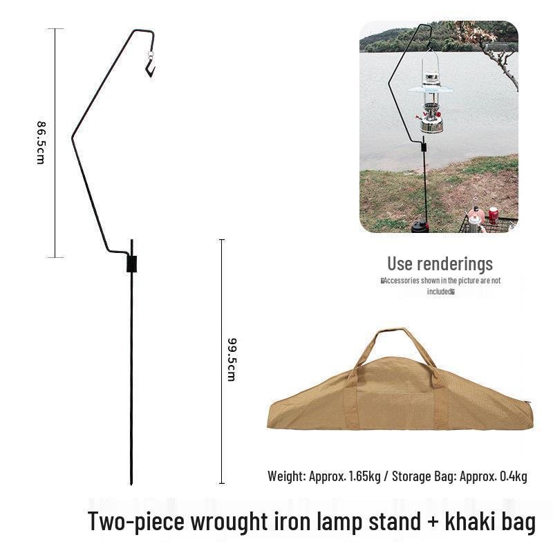 Kepulide Military Green Aluminum Camping Tripod Clothes Rack