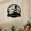 Custom Metal Wall Art Lighthouse Sculpture Personalized Coastal Home Decor Rustic Sign