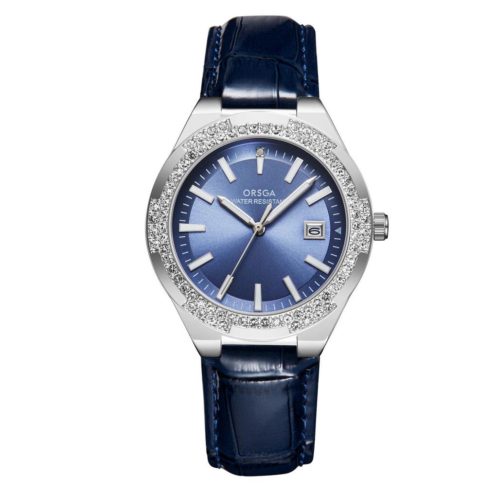 ORSGA Light Luxury Women's Rhinestone Calendar Quartz Watch