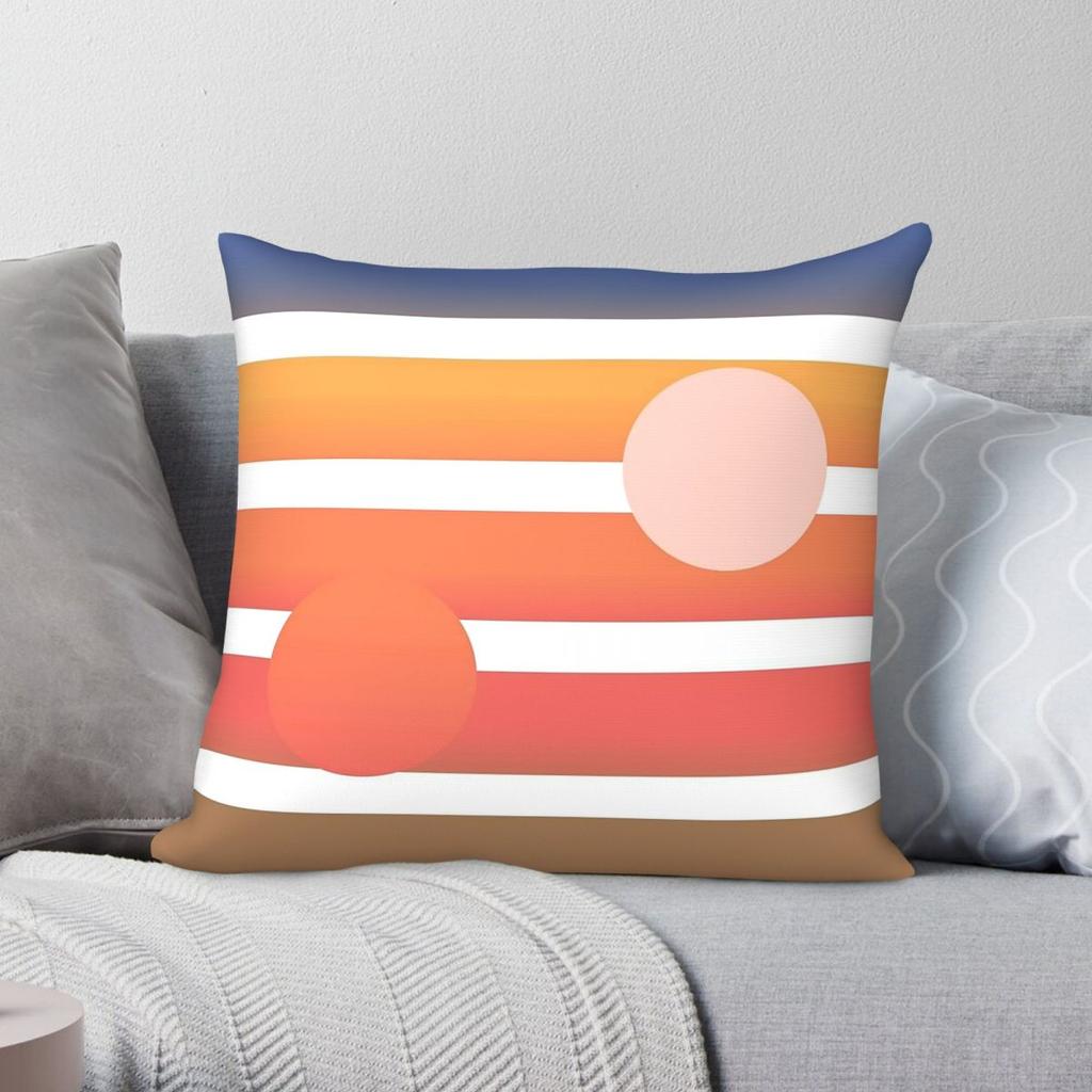 Tatooine Sunset Pillowcase Polyester Linen Velvet Pattern Zip Decor Pillow Case Home Cushion Cover