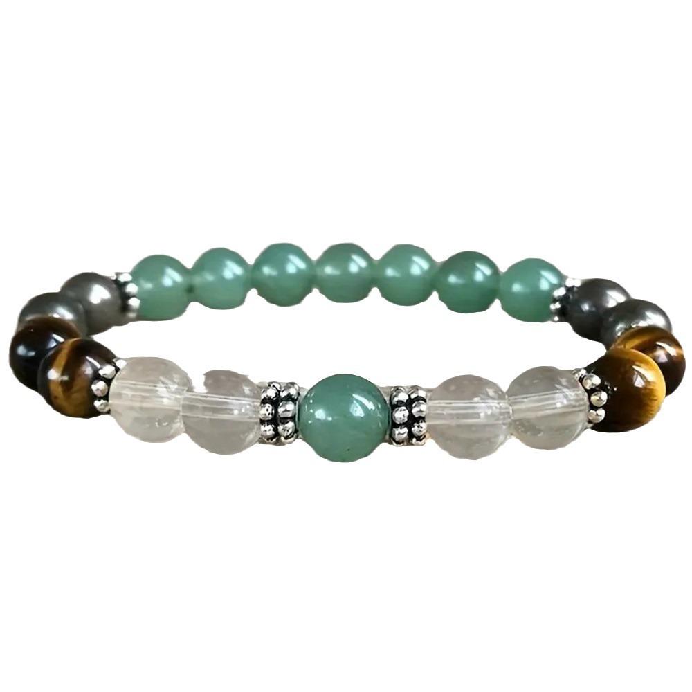 Green Aventurine Citrine Tiger Eye And Labradorite Beaded Bracelet Balanced Fashion Jewelry For Men And Women Daily Wear Simple Versatile Accessory