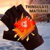 Fingerless Heated Gloves for Men & Women, Rechargeable Electric Touchscreen
