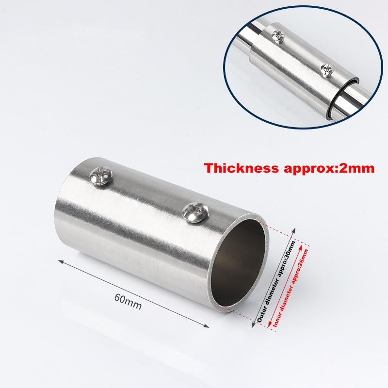 Pipe Fitting Connector, Fit 1 Inch(25mm) OD Pipe Stainless Steel Structural Pipe Connector Chain Link Fence Clamp