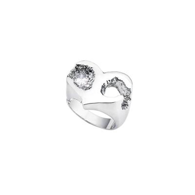 SENTIMENTS NR.307 [SILBER] HERZ METEOR RING