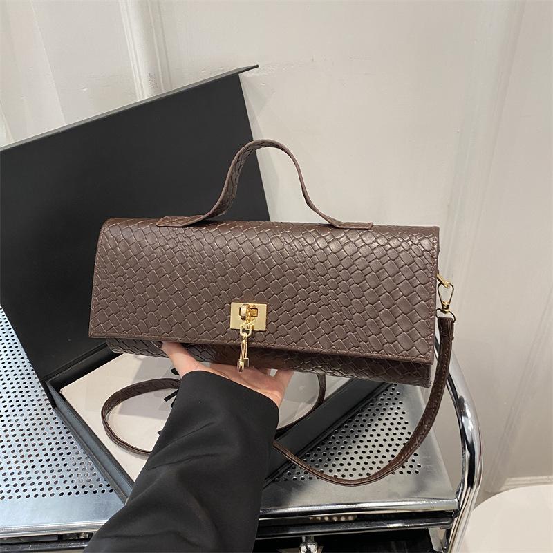 Design di nicchia personalizzato, Stile casual occidentale, Semplice monospalla, Tendenza casual, Borsa da donna, Borsetta quadrata piccola alla moda