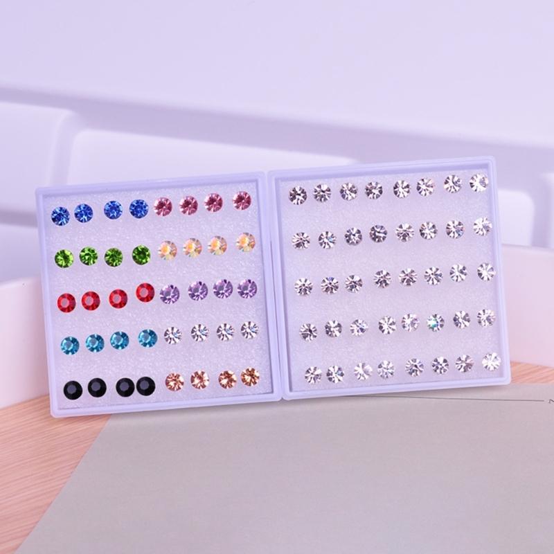 Anti Allergy Plastic Earrings Set Versatile Plastic Earrings Adornment Comfortable Resin Backs Ear Studs Ornament